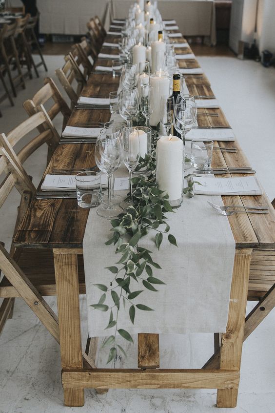 18 Rustic Greenery Wedding Table Decorations You Will Love