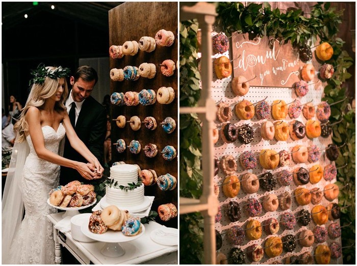 Catering Trend Of 2020 Mouth Watering Donut Wedding Walls Chicwedd