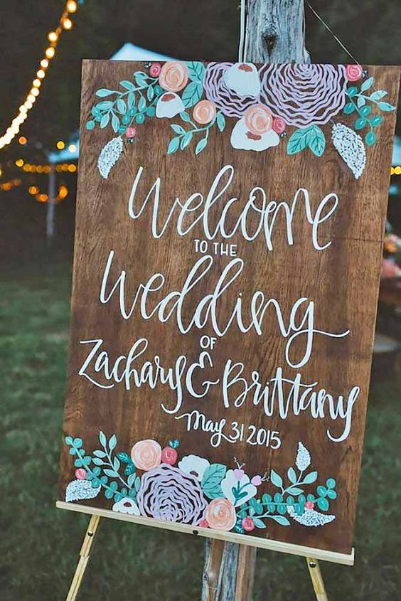 18 Rustic Budget-Friendly Wedding Signs Ideas