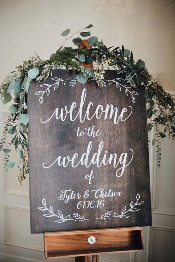 18 Rustic Budget-Friendly Wedding Signs Ideas