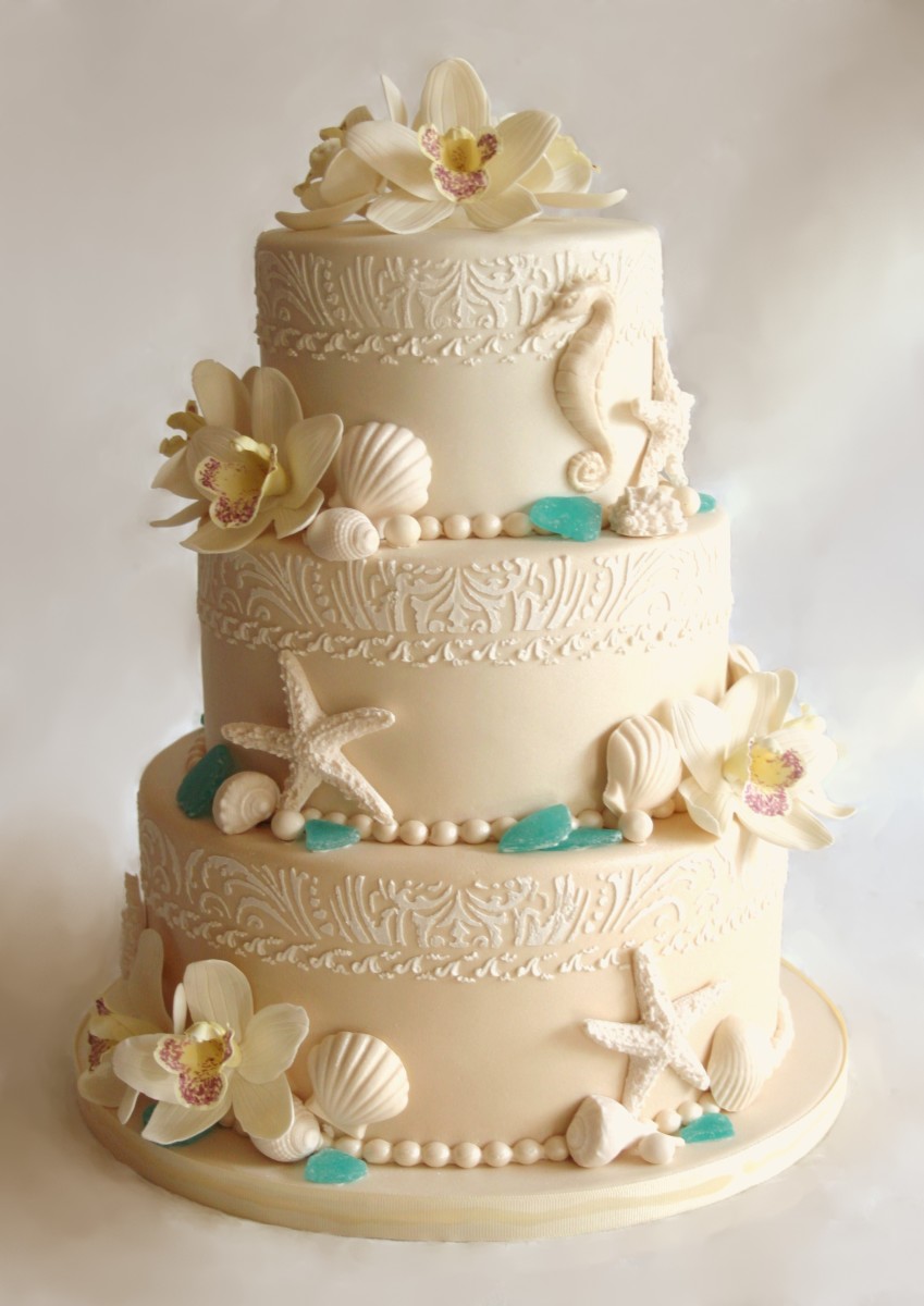 19 Mouth-watering Beach Wedding Cakes To Get Inspired