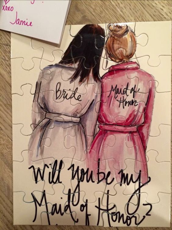  Will You Be My Bridesmaid Ideas - Puzzle 