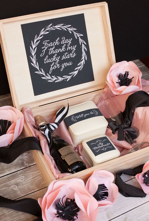  A Beautiful Way To Pop The Question To Your Soon-To-Be Bridesmaids! 