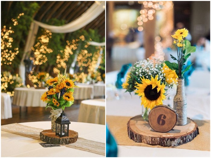 16 Rustic Sunflower Wedding Centerpiece Ideas For Summer And