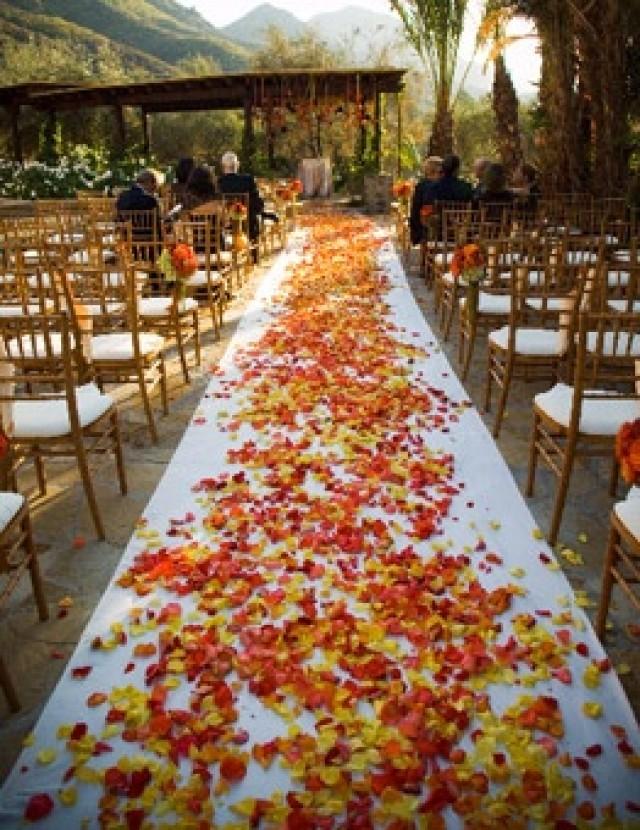 Fall Wedding Aisle