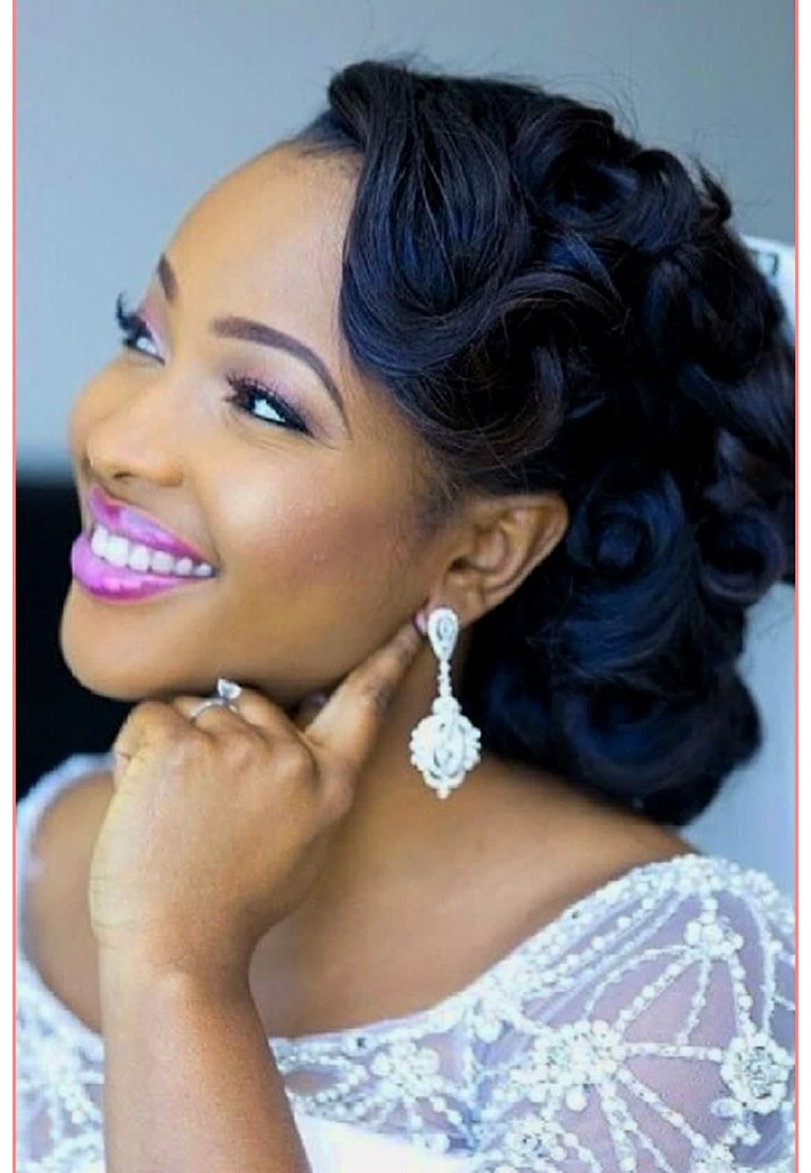  Cute Hairstyles wedding hairstyles for a black bride 
