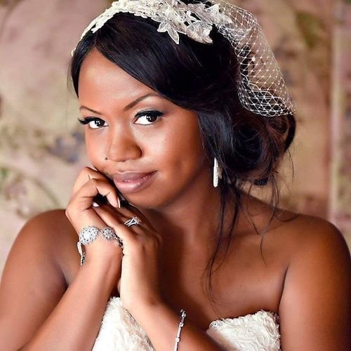  chignon wedding hairstyle for black women 