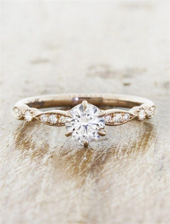 Traditional engagement ring