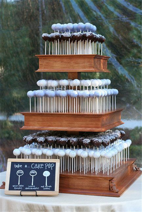 Wedding cake made of cake pops...