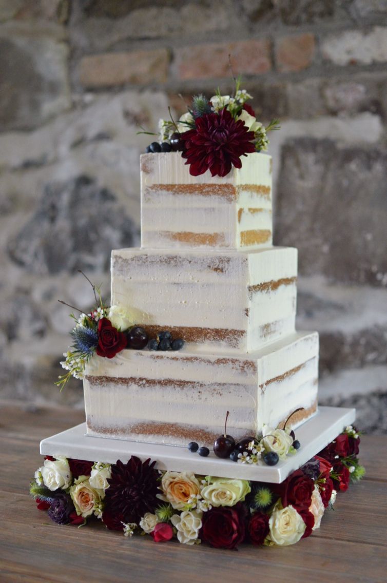 Naked Cakes For Spring Weddings