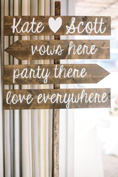 Awesome DIY Wedding Signs That Are in Style