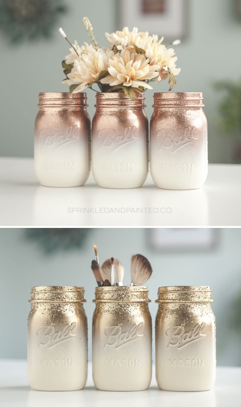 Mason jar wedding centerpieces