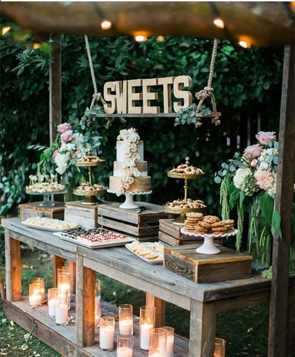 Awesome Wedding Dessert Table Décor Ideas