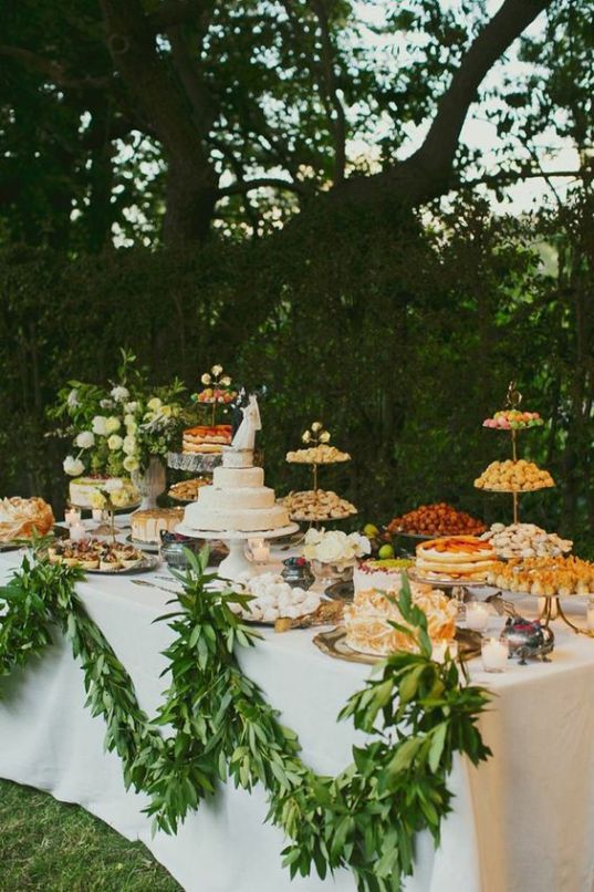 Awesome Wedding Dessert Table Décor Ideas
