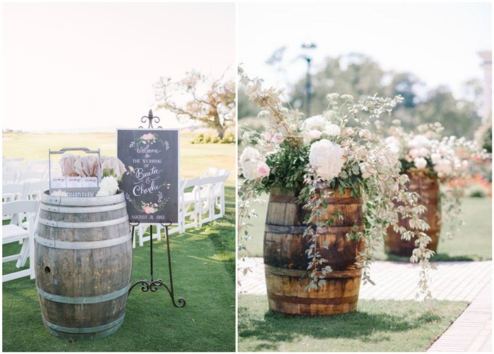 Marvelous DIY Wine Barrel Wedding Decoration Ideas