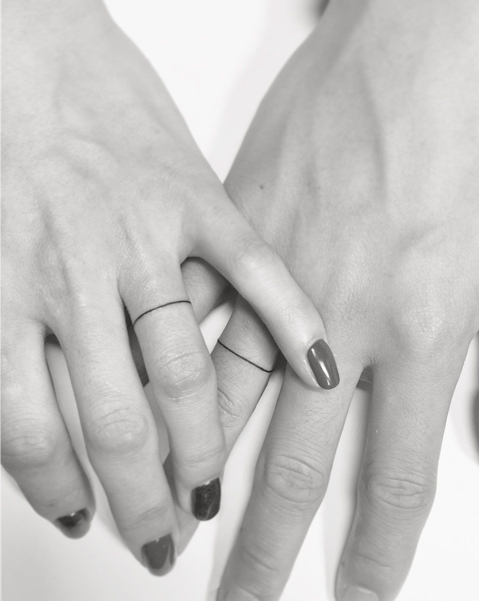 Get Couple Wedding Ring Tattoo Ideas Background wedding