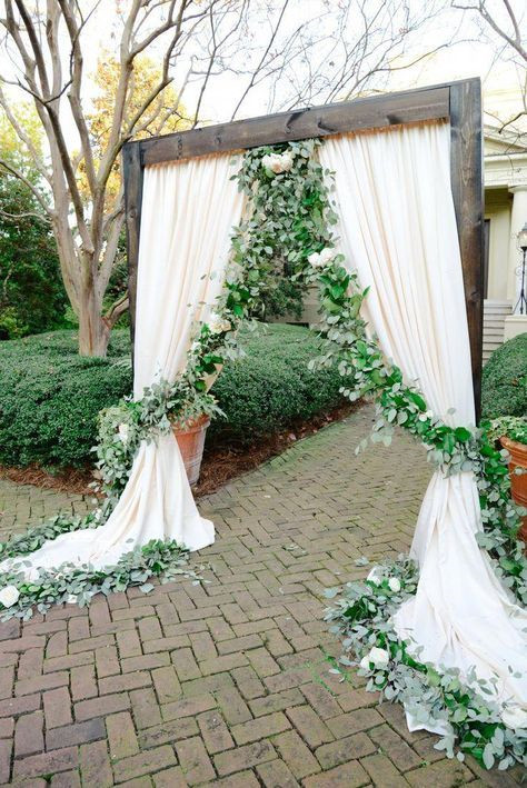 Rustic and Vintage Wedding Entrance Decorations
