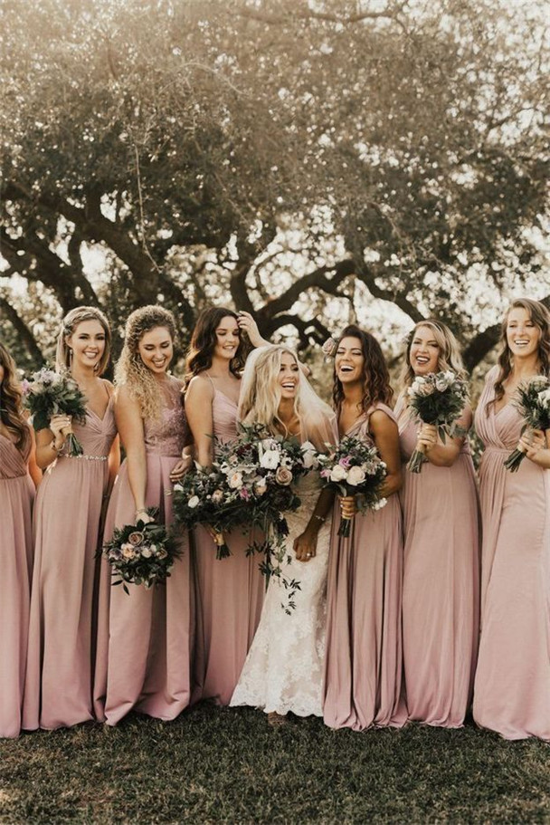 27 Blush Bridesmaid Dresses For Your Wedding ChicWedd