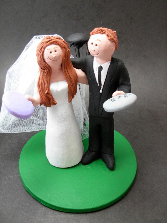 Custom Illustrated Wedding Cake Topper