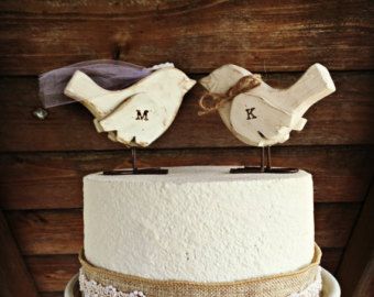 Custom Illustrated Wedding Cake Topper