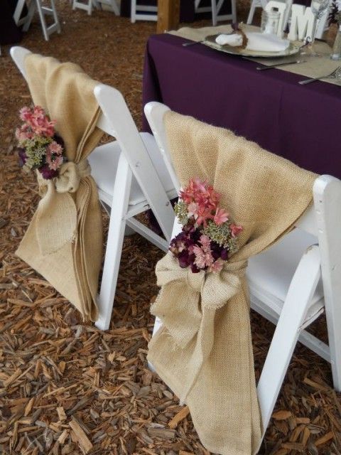 Wedding Chair Decor Ideas With Fabric And Ribbons