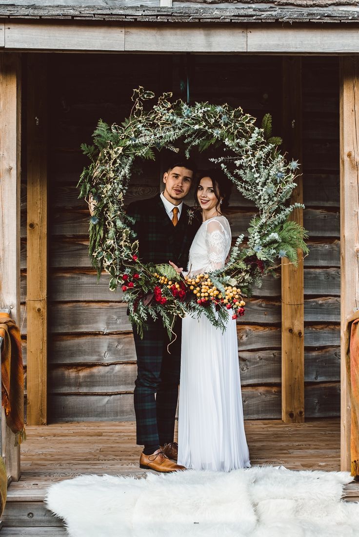 rustic wedding wreaths