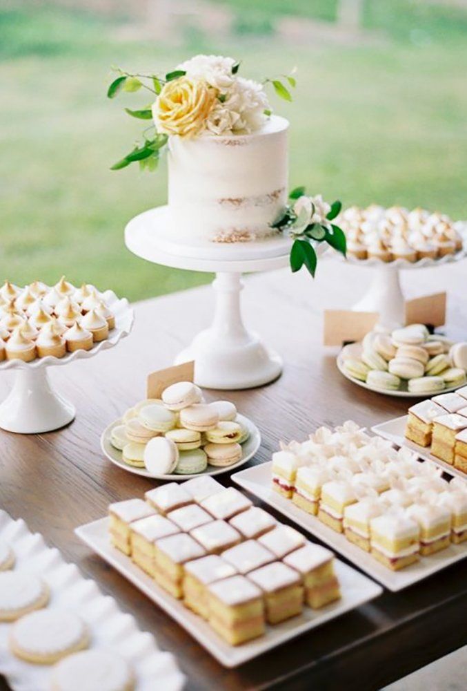 wedding dessert table setting