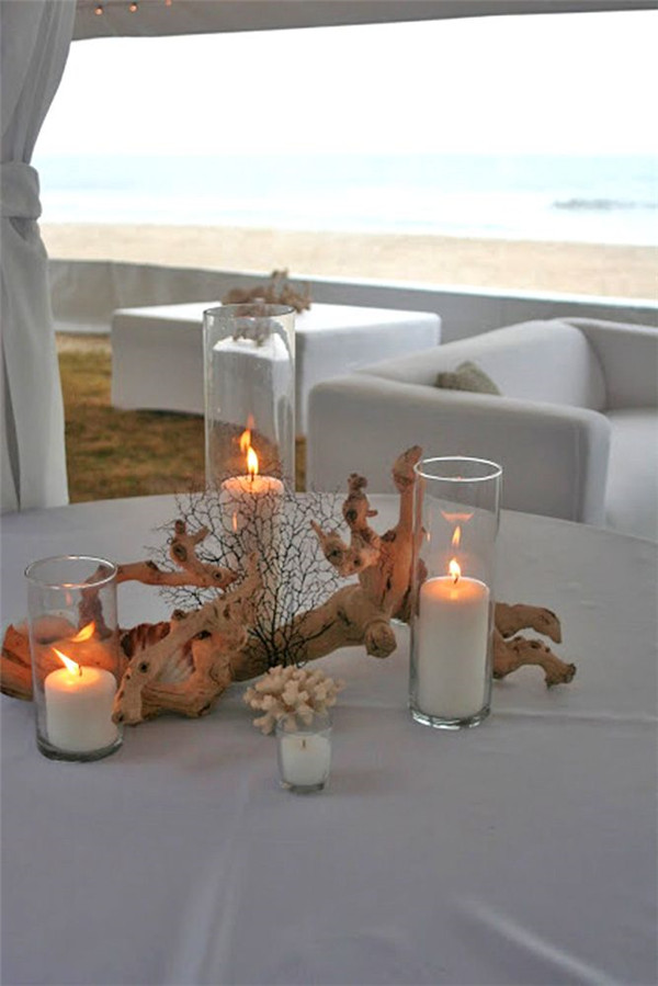 Amazing Beach Wedding Centerpieces