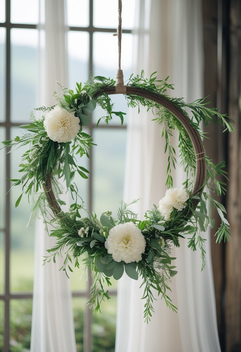 Hanging Floral Hoops