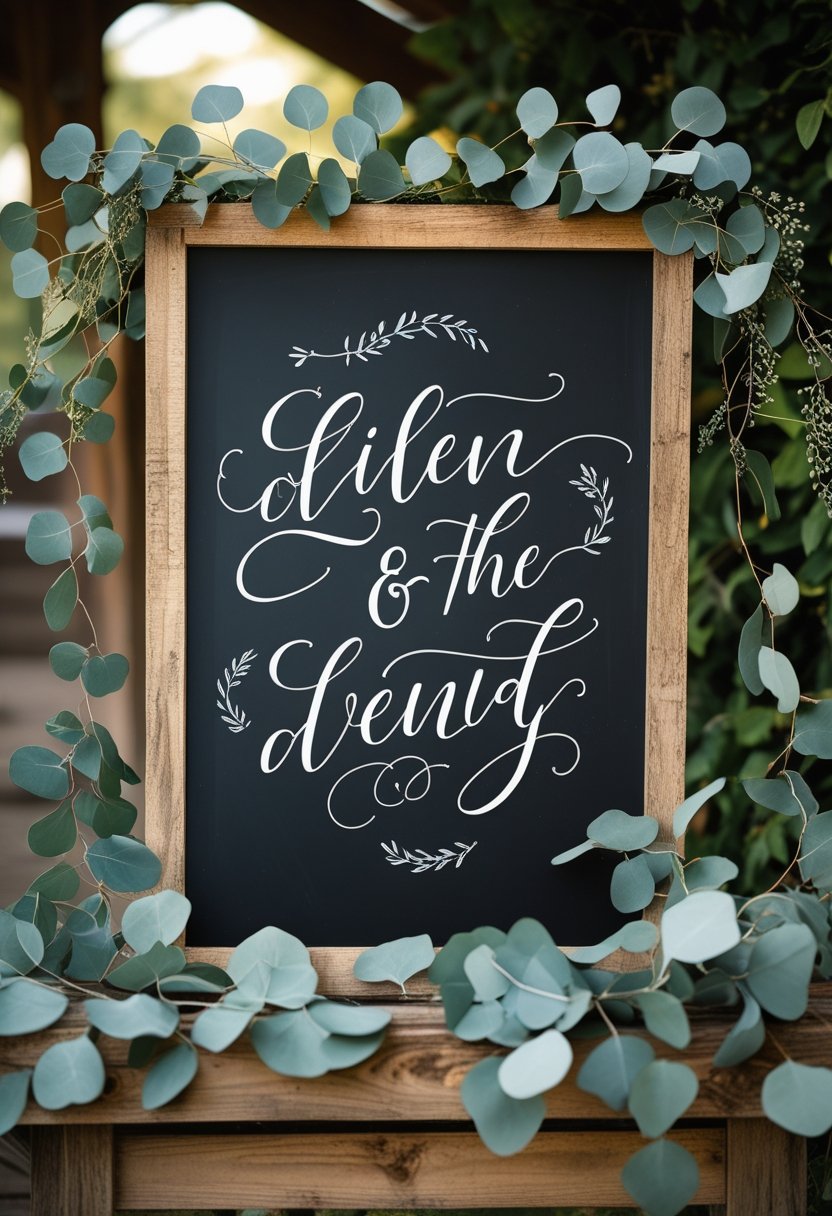 Chalkboard Wedding Signs