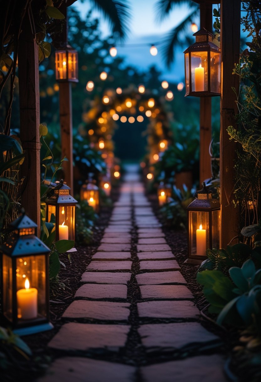 Vintage Lantern Pathway