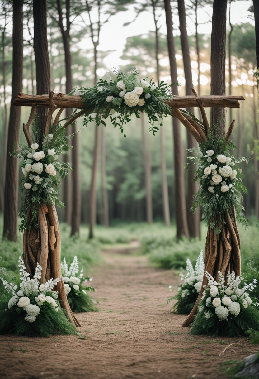 Tree Trunk Ceremony Arch