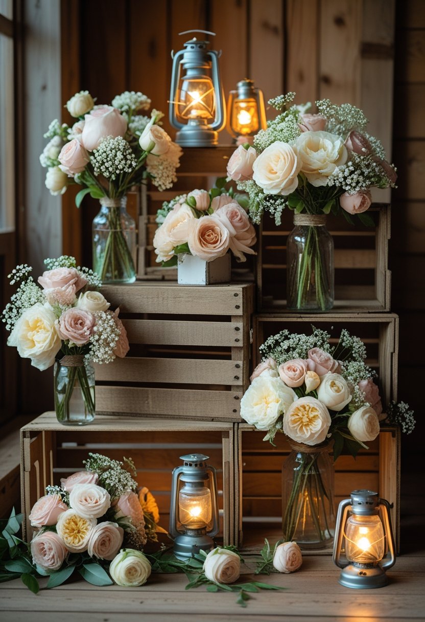 Wooden Crate Floral Displays