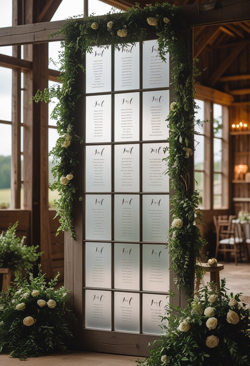 Vintage Window Seating Chart