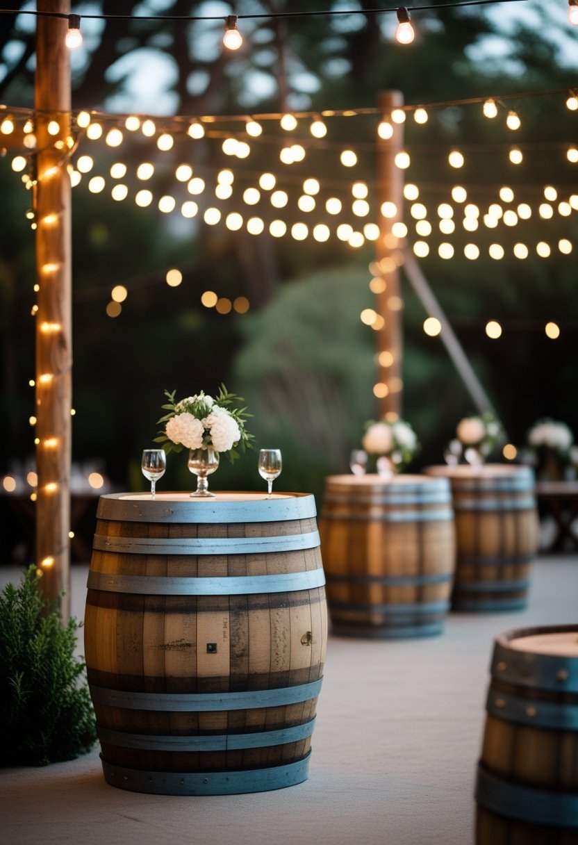 Wine Barrel Cocktail Tables
